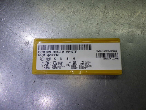 Mitsubishi Carbide Inserts QTY10 CCMT32.51FM / CCMT09T304-FM VP15TF (LOC2008A)