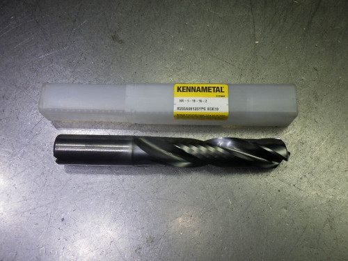 Kennametal 13/16" Coolant Thru 3xD Carbide Drill K255A08125YPC KCK10 (LOC2289)