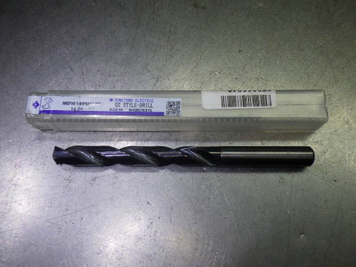 Sumitomo 14mm Coolant Thru 5xD Carbide Drill 14mm Shank MDW1400HGS5 (LOC2289)