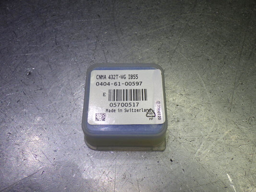 Iscar 1 Sided CBN Tipped Carbide Insert QTY1 CNMA 432T-WG IB55 (LOC2684A)