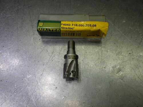 Walter T18 20mm 3 Flute Coolant Thru Endmill Head F4042.T18.020.Z03.08 (LOC2684A)