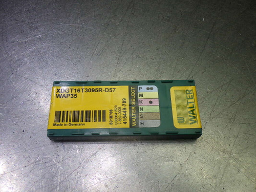 Walter Carbide Milling Inserts QTY10 XDGT16T3095R-D57 WAP35 (LOC2684A)