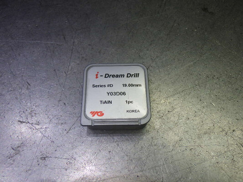 YG1 #D 19mm Carbide Drill Tip Insert QTY1 Y03D06 (LOC2408A)