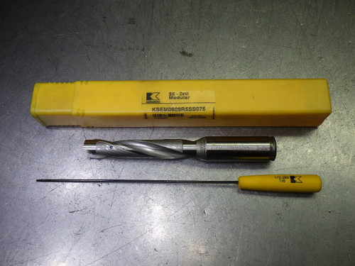 Kennametal 39/64" Coolant Thru Drill 5/8" Shank KSEM0609R5SS075 (LOC2563A)