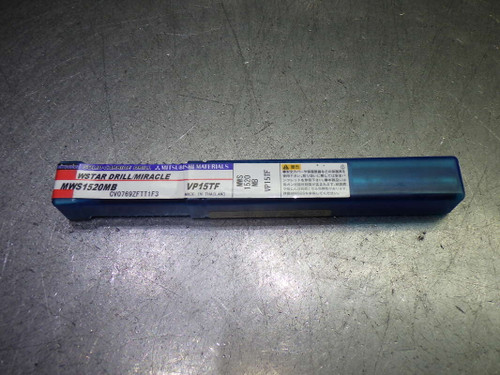 Mitsubishi 15.2mm Coolant Thru 3xD Carbide Drill MWS1520MB VP15TF (LOC2651A)