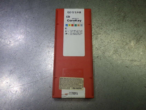 Sandvik Carbide Milling Inserts QTY10 R245-18 T6 M-KM K20W (LOC3549)