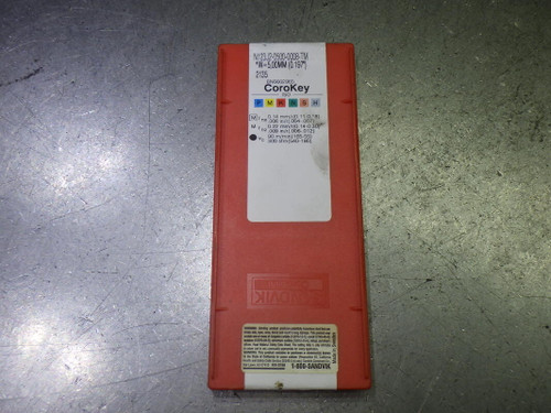 Sandvik Carbide Grooving/Parting Inserts QTY10 N123J2-0500-0008-TM 2135 (LOC3549)