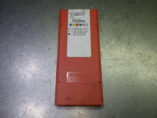 Sandvik Carbide Grooving Inserts QTY10 N123J2-0500-0008-TM 2135 (LOC3549)