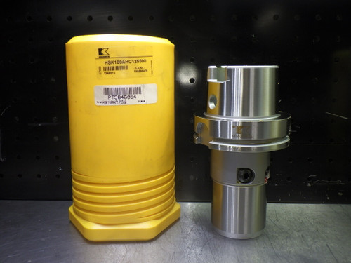 Kennametal HSK100A 1.25" Hydraulic Tool Holder 5" Pro HSK100AHC125500 (LOC2620)