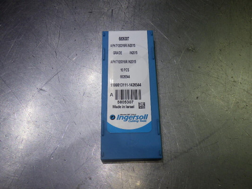 Ingersoll Carbide Milling Inserts QTY10 APKT120316R IN2015 (LOC2620)