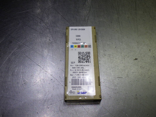 Iscar Carbide Grooving Inserts QTY10 GIF 6.00E-1.20 IC8250 (LOC2620)
