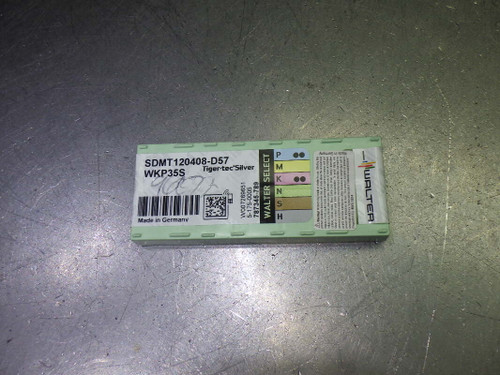 Walter Carbide Milling Inserts QTY10 SDMT120408-D57 WKP35S (LOC313A) Walter Carbide Milling Inserts QTY10 SDMT120408-D57 WKP35S (LOC313A)