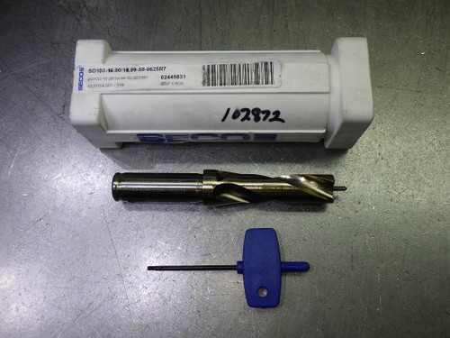SECO 16-16.99mm Coolant Thru Drill 5/8" Shank SD103-16.00/10.99-50-0625R7 (LOC1807A)