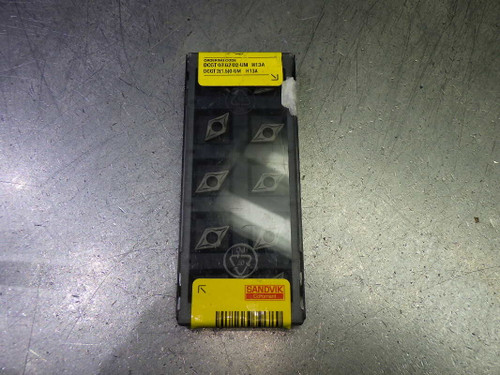 Sandvik Carbide Inserts QTY10 DCGT 2(1.5)0-UM/DCGT 07 02 02-UM H13A (LOC1362B) Sandvik Carbide Inserts QTY10 DCGT 2(1.5)0-UM/DCGT 07 02 02-UM H13A (LOC1362B)