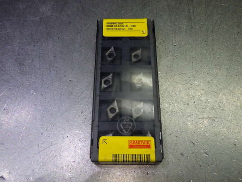 Sandvik Carbide Inserts QTY10 DCGX 2(1.5)0-AL/DCGX 07 02 02-AL H10 (LOC1362B) Sandvik Carbide Inserts QTY10 DCGX 2(1.5)0-AL/DCGX 07 02 02-AL H10 (LOC1362B)
