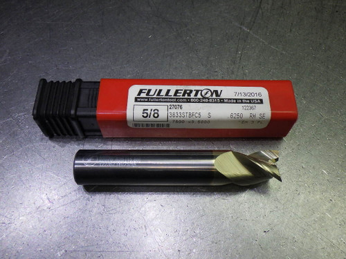 Fullerton 5/8" 3 Flute Carbide Sq Endmill 5/8" Shank 27076 (LOC170)