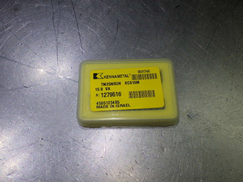 Kennametal TM25 Carbide Thread Mill Inserts QTY2 TM25N8UN KC610M (LOC1753A)