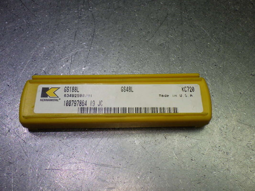 Kennametal Carbide Cut-Off Inserts QTY5 GS188L/GS48L KC720 (LOC2564) Kennametal Carbide Cut-Off Inserts QTY5 GS188L/GS48L KC720 (LOC2564)