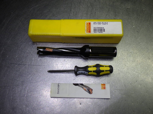 Sandvik 15-15.99mm Coolant Thru Drill 20mm Shank 870-1500-15L20-5 (LOC2675B)