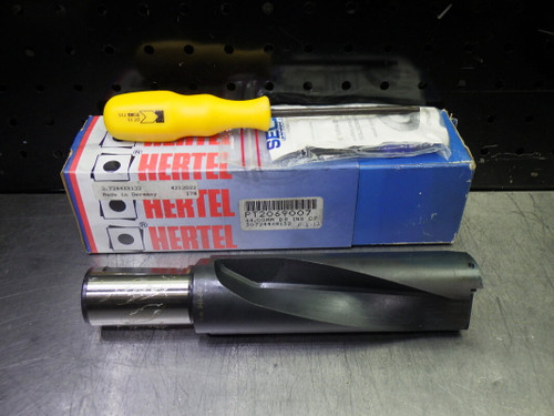 Hertel 44-47mm Coolant Thru Indexable Drill 32mm Shank 3.7244xR132 (LOC3528B)