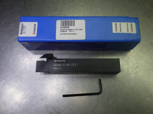 Kyocera 25mmx25mm Indexable Grooving Lathe Tool Holder KGDR2525M-2T17 (LOC2115B)