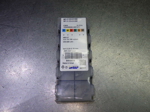 Iscar Carbide Grooving Inserts QTY10  MEFL8-1.50-0.20 IC908 (LOC2894A) Iscar Carbide Grooving Inserts QTY10  MEFL8-1.50-0.20 IC908 (LOC2894A)