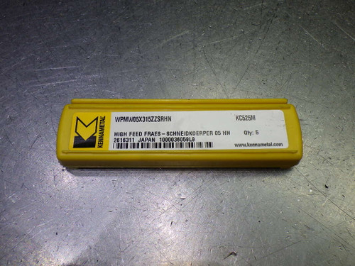 Kennametal Carbide Inserts QTY5 WPMW05X315ZZSRHN KC525M (LOC2894A) Kennametal Carbide Inserts QTY5 WPMW05X315ZZSRHN KC525M (LOC2894A)