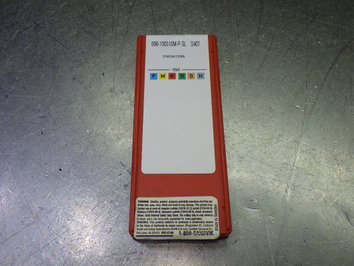 Sandvik Carbide Milling Inserts QTY10 690-100510M-P-SL S40T (LOC2894A) Sandvik Carbide Milling Inserts QTY10 690-100510M-P-SL S40T (LOC2894A)