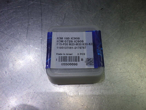 Iscar 30.1mm Carbide Drill Tip Inserts QTY2 ICM 185/ICM 0728 IC908 (LOC2282) Iscar 30.1mm Carbide Drill Tip Inserts QTY2 ICM 185/ICM 0728 IC908 (LOC2282)