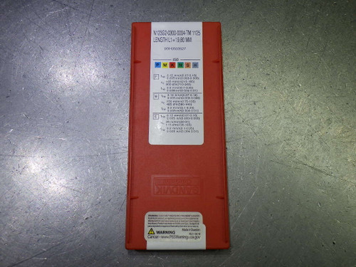 Sandvik Carbide Grooving Inserts QTY10 N123G2-0300-0004-TM 1125 (LOC2282) Sandvik Carbide Grooving Inserts QTY10 N123G2-0300-0004-TM 1125 (LOC2282)
