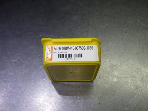 Sandvik E10 3/8" 4 Flute Carbide BN Endmill Head A316-10BM440-03750G 1030 (LOC2267) Sandvik E10 3/8" 4 Flute Carbide BN Endmill Head A316-10BM440-03750G 1030 (LOC2267)