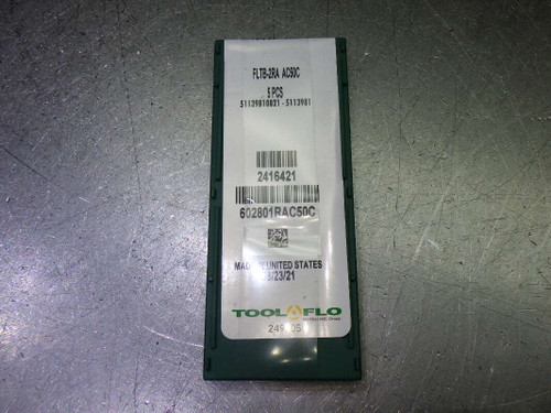 Tool Flo Carbide Grooving Inserts QTY5 FLTB-2RA AC50C (LOC2774B)