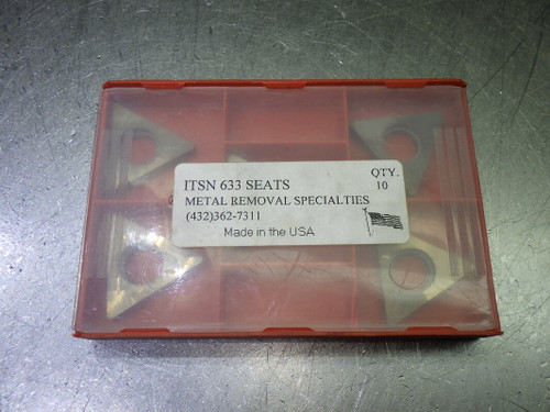 Metal Removal Specialties Carbide Insert Seats QTY5 ITSN 633 (LOC2774B)