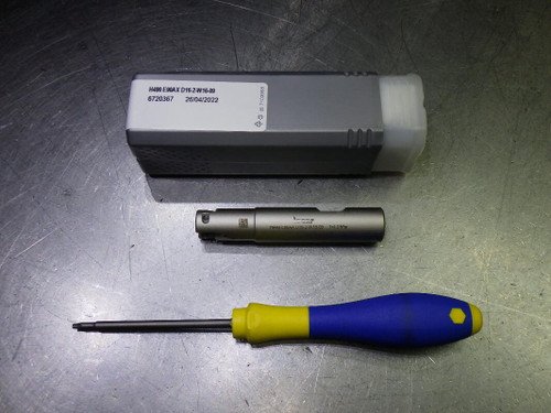 Iscar 16mm 2 Flute Endmill 16mm Shank H490 E90AX D16-2-W16-09 (LOC2783A)