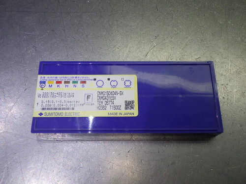 Sumitomo Cermet Inserts QTY10 DNMG431ESX / DNMG150404N-SX T1500Z (LOC3288A)