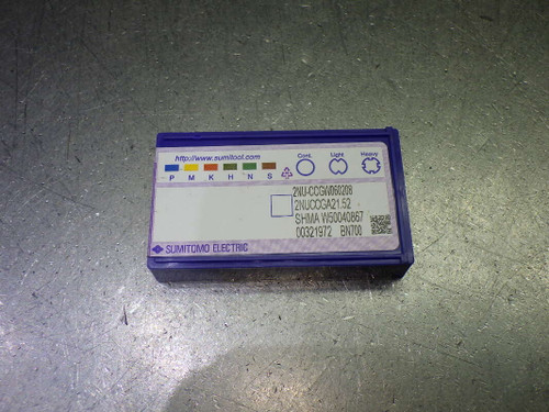 Sumitomo 2 Sided CBN Tipped Carbide Insert QTY1 2NUCCGA21.52 BN700 (LOC3281)