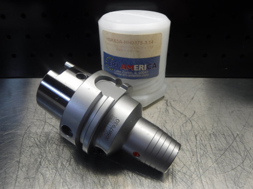 ERI America HSK63A 3/8" Hydraulic Endmill 3.14" Pro HSK63A-HH0375-3.14 (LOC357)