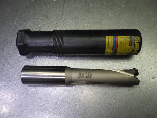 Guhring 21-22.5mm Coolant Thru 3xD Drill 1" Shank 9052420225050 (LOC2096B)