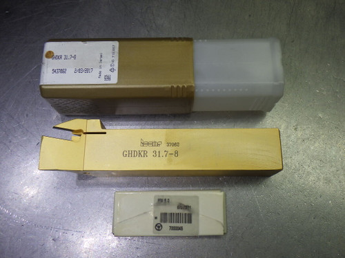 Iscar Grooving Lathe Tool Holder 1.25" Shank 7" OAL GHDKR 31.7-8 (LOC2068B)