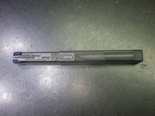 Mitsubishi 10.3mm Coolant Thru 5xD Carbide Drill MVS1030X05S120 DP1020 (LOC1975B)