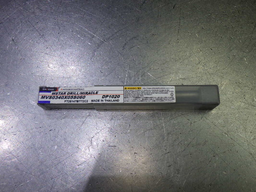 Mitsubishi 3.4mm Coolant Thru 5xD Carbide Drill MVS0340X05S060 DP1020 (LOC1975B)