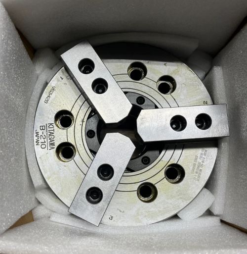 Kitagawa 10" (245mm) 3 Jaw Open Center Power Lathe Chuck B-210 (STK)