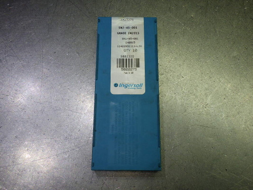 Ingersoll Carbide Milling Inserts QTY10 SNJ-45-001 IN2015 (LOC628B)