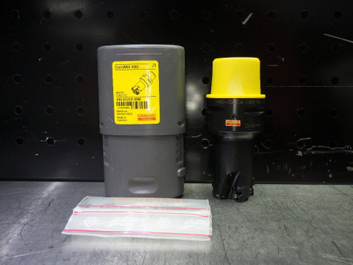 Sandvik Capto C4 32mm 4 Flute Coolant Thru Endmill 490-032C4-08M (LOC1296A)