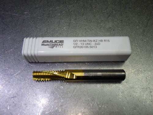Emuge 1/2-13 UNC 3 Flute Coolant Thru Carbide Thread Mill GFR35105.5013 (LOC1158A)