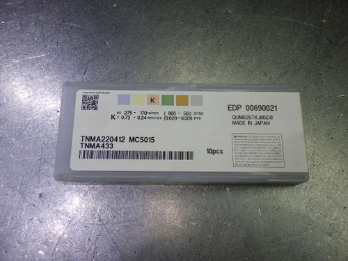 Mitsubishi Carbide Inserts QTY10 TNMA433 / TNMA220412 MC5015 (LOC1660)