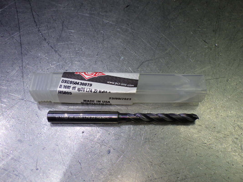 PCT 4.3mm Coolant Thru 5xD Carbide Drill 6mm Shank DXC0504300T9 (LOC1770)