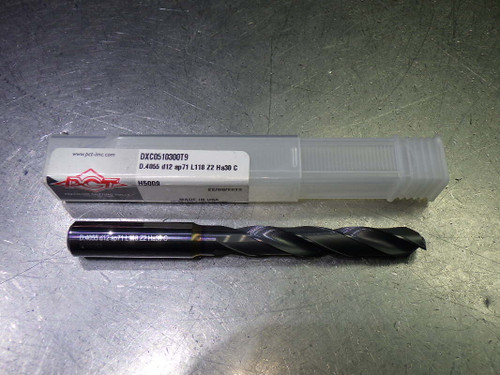 PCT 10.3mm Coolant Thru 5xD Carbide Drill 12mm Shank DXC0510300T9 (LOC1770)