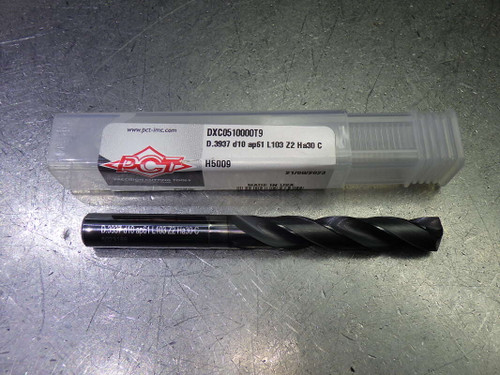 PCT 10mm Coolant Thru 5xD Carbide Drill 10mm Shank DXC0510000T9 (LOC1770)