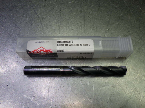 PCT 9.5mm Coolant Thru 5xD Carbide Drill 10mm Shank DXC0509500T9 (LOC1770)